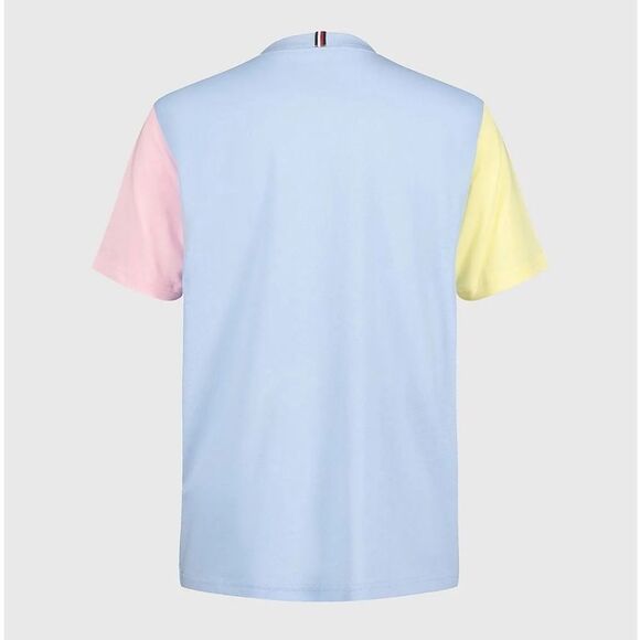 TOMMY HILFIGER Big Boys Stencil Blocked Short Sleeves T-shirt Multicolor Size M - Picture 5 of 15